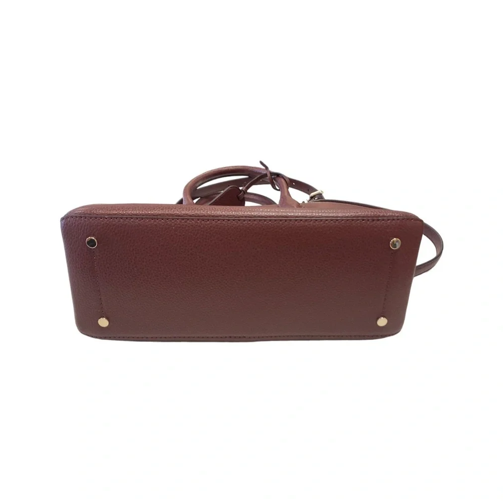 NWT Kate Spade Eva Small Top Zip Satchel in Cherrywood Red - Picture 11 of 14